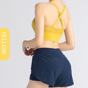 Hot Sexy Womens Fitness Sports Yoga Bra Yellow
