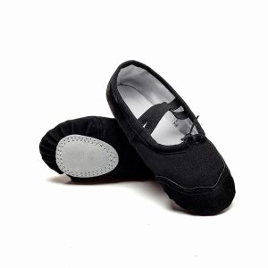 Women HF003 Yoga Shoes Soft Sole Ballet Shoes Cheap Cat Claw Shoes Black