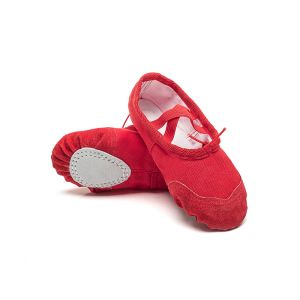 Women HF003 Yoga Shoes Soft Sole Ballet Shoes Cheap Cat Claw Shoes Red