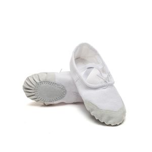 Women HF003 Yoga Shoes Soft Sole Ballet Shoes Cheap Cat Claw Shoes White